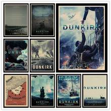 Perfect JL Dunkirk World War II movie retro posters kraft wall paper High Quality Painting For Home Decor wall stickers HBB25 2024 - buy cheap