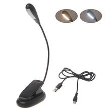 2021 New Flexible Arm Dimmable 7 LED USB Table Lamp Clip-on Bed Reading Table Light 2024 - buy cheap