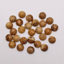 10mm Round Cab Cabochon Fashion Natural Picture Stone Beads No Hole For Jewelry Making Wholesale 50pcs/Lot Free Shipping 2024 - buy cheap