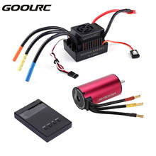 Goolrc-motor sem escova, s3670, 2850kv, 120a, esc sem escova, cartão de programação, conjunto para carro/caminhão 1/8 rc 2024 - compre barato