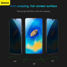 Baseus 0.3mm tempered glass privacy screen protector for HUAWEI Mate20 protective glass for HUAWEI Mate20 black 2024 - buy cheap