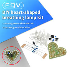 DIY Kit Heart Shape Breathing Lamp Kit Breathing LED Suite Red White Blue Green Electronic Production for Learning laboratory 2024 - buy cheap