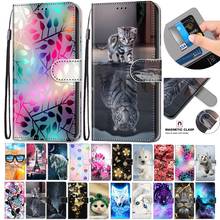 Leather Case For Samsung Galaxy A71 Fundas Wallet Card Holder Stand Book Flip Cover Lion Tiger Phone Coque For Galaxy A71 A 71 2024 - buy cheap