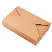 Caja de cartón blanca para dulces, embalaje de galletas, regalo, estilo sobre marrón de Navidad, 10 Uds. 2024 - compra barato