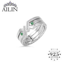 AILIN 2020 New Removable Couple Rings 925 Silver Custom Birthstone Rings For Women Personalised Jewelry Lovers's Gifts 2024 - buy cheap