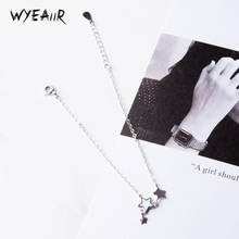 WYEAIIR Original Wishing Star Sweet Creative Literature Student Gift 925 Sterling Silver Female Resizable Bracelets 2024 - buy cheap