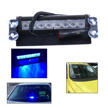 Luz estroboscópica de advertencia para salpicadero de coche y camión, luces LED de policía para correr, 8 Led, 12V, 1 unidad 2024 - compra barato