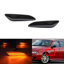 2x Smoked Lens Dynamic Sequential Front Led Side Marker Lights For Alfa Romeo 147 Facelift 04-10 156 97-07 For Fiat Tipo 15-Up 2024 - buy cheap