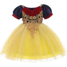 Christmas Evening Dresses For Girls Feather Mesh Costume Children Cosplay Party Princess Ball Gown Baby Clothes For 1-5 Year Old 2024 - buy cheap