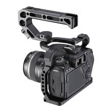 Алюминиевый корпус UURig для камеры Canon EOS 90D/80D/70D, с креплением на Холодный башмак, отверстие Arri 1/4, 3/8 дюйма, винт для микрофона, СВЕТОДИОДНЫЙ монитор 2024 - купить недорого