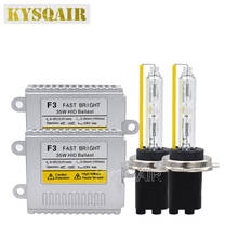 Kit de farol automotivo de xenon, alto brilho, 35w, 5500k, h7, h1, h11, 9005, hb4, 9012, d2h, kit de lâmpada hid, ac, 12v, início rápido, 35w, f3, reator 2024 - compre barato