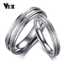 Мужские обручальные кольца Vnox из нержавеющей стали с Кольца для мужчин и женщин 2024 - купить недорого
