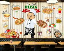 Custom mural 3d photo wallpaper Western restaurant steak pizza pasta bread gourmet home decor living room wallpaper for walls 3d 2024 - buy cheap