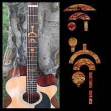 DIY гитарные шеи таблички Новая 5 шт. гитары гриф инкрустация наклейками имитация жемчуга, особенного дизайна 2024 - купить недорого