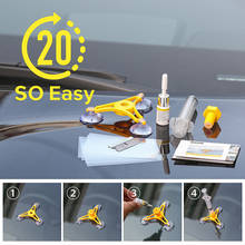 Kit de ferramentas para reparo do pára-brisa do carro, reparo rachado de vidro, conjunto de reparação de resina, selador, reparo de arranhões, faça você mesmo 2024 - compre barato