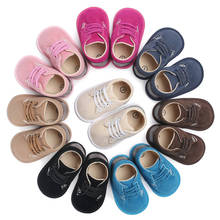 Детская обувь для новорожденных мальчиков и малышей; Повседневные Нескользящие Кожаные Мокасины с хлопковой подошвой для малышей 2024 - купить недорого