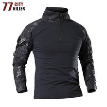 77City Killer-Camiseta de combate para hombre, camisa táctica del ejército, camuflaje militar, multibolsillo, de manga larga, de caza, talla S-4XL 2024 - compra barato