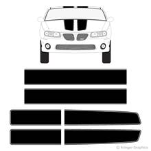 For 1Set Pontiac G6 G8 GTO Grand Prix  Am EZ Rally Racing Stripes Vinyl Decals Car styling 2024 - buy cheap