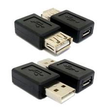 Оптовая продажа, Переходник USB с Micro и Mini USB «Мама» на USB 2,0 A «папа», переходник-конвертер 2024 - купить недорого