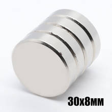 10pcs 30x8 mm Dia super strong magnet N35 round rare earth NdFeB magnet disc 30*8mm the strongest permanent power magnet 2024 - buy cheap