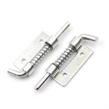 5x New Spring Loaded Metal Security Barrel Bolt Latch 5.3 X 1.7cm Silver Tone Spring Latches Door Cabinet Hinges Hardware 2024 - buy cheap