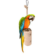 New Style Pet Parrot Toys Wooden Hanging Cage Toys for Parrots Bird Funny Hanging Standing Toy Pet Bird Training Supplies 2024 - buy cheap