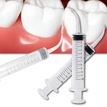 Jeringa de codo desechable Dental, jeringas de impresión Dental, transportador de irrigación de 12ml, Punta curva de lavado mezclado, 1/5 Uds. 2024 - compra barato