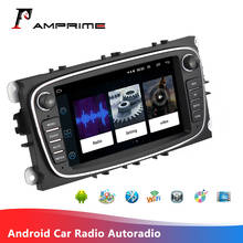 AMPrime 2Din 7"  Android Car Multimedia Player GPS WIFI Auto Video Player Car Radio For Ford Focus Mondeo C-MAX S-MAX Galaxy II 2024 - buy cheap