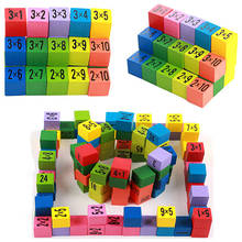 10*10 Figure Blocks Baby Learn Educational Toys kids Montessori Wooden Toys 99 Multiplication Table Math Toy Gifts Children Toys 2024 - buy cheap