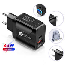 PD 18W Quick Charger for IPhone 12 Mini Xiaomi USB Wall Charger Fast Charger QC 3.0 Adapter for Samsung Note 10 9 Phone Charger 2024 - buy cheap