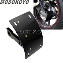 Motorcycle License Plate Bracket Holder For Kawasaki ZX-6R/636 ZX-7R ZX-9R ZX-12R ZX-14R 06-14 ZX6RR Curved Number Plate Tag 2024 - buy cheap