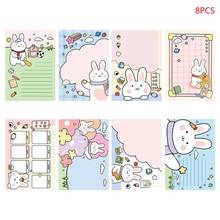 8pcs Kawaii Memo Pad Cartoon Bunny N Times Sticky Notes Notebook School Supplies K92C 2024 - buy cheap