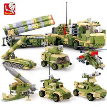 6Pcs/lot Military S400 MISSILE LAUNCHER Vehicle Truck Tank Armour ARMY Model Building Blocks Sets DIY Creative Bricks Boys Toys 2024 - buy cheap