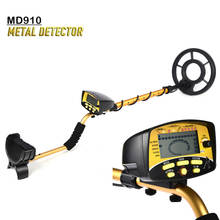 Профессиональный портативный подземный металлоискатель MD910, ручной детектор золота для охотников за сокровищами, металлодетектор с ЖК-дисплеем 2024 - купить недорого