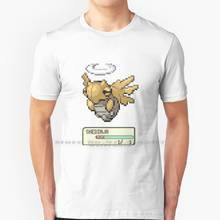 Shedinja Health Bar T Shirt 100% Pure Cotton Emerald Sapphire Ruby Pixel Bug Type Health Hp 3rd Gen 3rd Generation 2024 - buy cheap