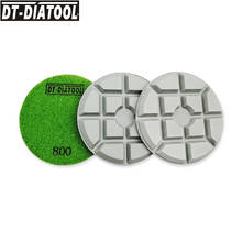 3pcs 100mm/4"  Concrete Diamond Polishing Pads Repairing For concrete Floor Resin Bond Sanding Discs Grit#800 2024 - buy cheap