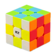 Qiyi воин S 3x3x3 разноцветный волшебный куб антистресс 3x3x3, обучающая образовательная головоломка, куб для детей, подарки для детей 2024 - купить недорого