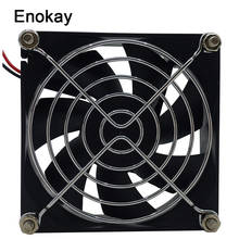 Wholesale  2Piece 8025 2Pin 24V DC Fan 80mm 80x80x25mm Water Cooler Fan Enokay Ball Bearing Brushless Cooling Fan 2024 - buy cheap