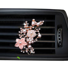 Plum blossom-ambientador para coche, difusor de botella de perfume, salida de aire acondicionado, clip de Perfume 2024 - compra barato