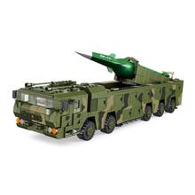 Guerra militar Dongfeng-17 balístico míssil modelo tijolos blocos de construção brinquedos para crianças presentes 1164 peças 2024 - compre barato