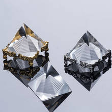 Optical Prism K9 Glass Pyramid Crystal Wedding Triangle Decoration Birthday Gift 2024 - buy cheap