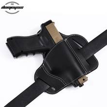 OWB Gun Holster Leather Concealed Belt Gun Holster for Glock 17 19 22 23 43 Sig Sauer P226 P229 Ruger Beretta 92 M92 2024 - buy cheap