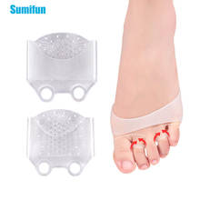 2pcs Silicone Gel Breathable Honeycomb Forefoot Pad Foot Cushions Pressure Cushioning Feet Pain Relief Pads Foot Care Tool 2024 - buy cheap