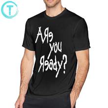 Футболка Korn с надписью «Are You Ready», Мужская футболка с графическим рисунком, потрясающая Классическая хлопковая футболка с коротким рукавом 2024 - купить недорого