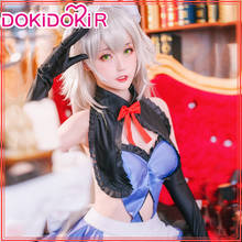 Косплей «DokiDoki-R», костюм горничной «Жанна д'арк альтер» для женщин, косплей «Fate Grand Order», Жанна д'арк, костюм на Хэллоуин 2024 - купить недорого