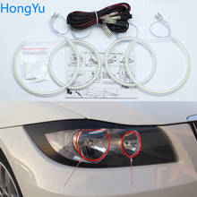 For BMW 3 Series E90 2005 2006 2007 2008 Halogen headlight Smd Led Angel Eyes kit Excellent Ultra bright illumination DRL 2024 - buy cheap