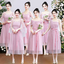 Vestido de boda elegante para mujer, vestido de fiesta de honor, 18 estilos de talla grande, rosa, gris, violeta 2024 - compra barato