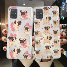 Funda de Bulldog Francés para Samsung, funda bonita de Pug para A10, A20, A30, A40, A50, A70, A51, A71, A21S, A7, A6, A8 Plus, 2018, S10, S20 Plus, Ultra 2024 - compra barato