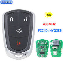 3 + 1/4 botón inteligente de la llave de control remoto Fob para Cadillac CTS ATS XTS Escalade ESV 433MHz FCC: HYQ2EB 2024 - compra barato