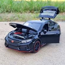 Honda Civic Type R Supercar Home Decoration Simulation Exquisite Diecasts & Toy Vehicles MINIAUTO 1:32 Alloy Car Model Kids Gift 2024 - buy cheap
